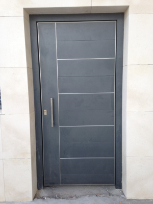 Puertas  entrada en aluminio de seguridad